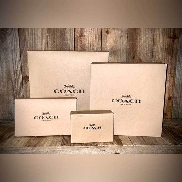 Coach | Bags | Coach Set Of 4 Reusable Recyclable Gift Boxes New | Poshmark